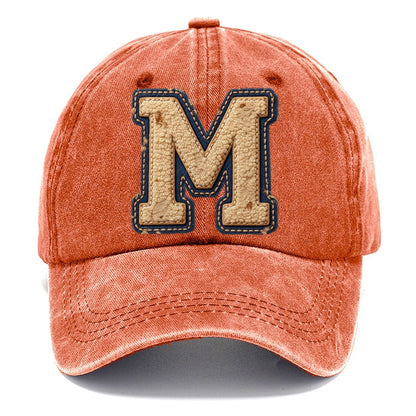 Varsity Chenille M Monogram Classic Cap – Terracotta Clay
