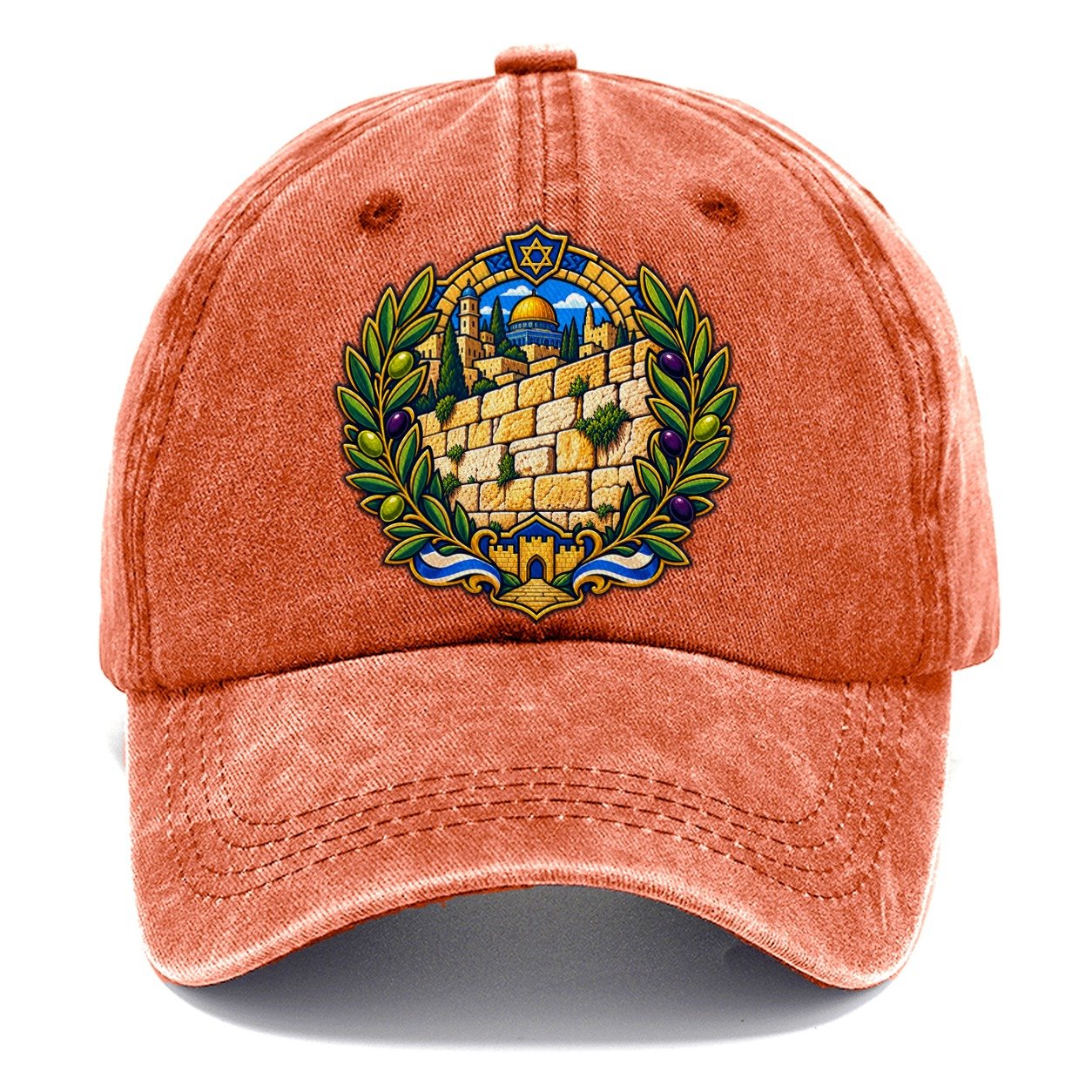 Western Wall Stones Jerusalem Classic Cap – Terracotta Clay