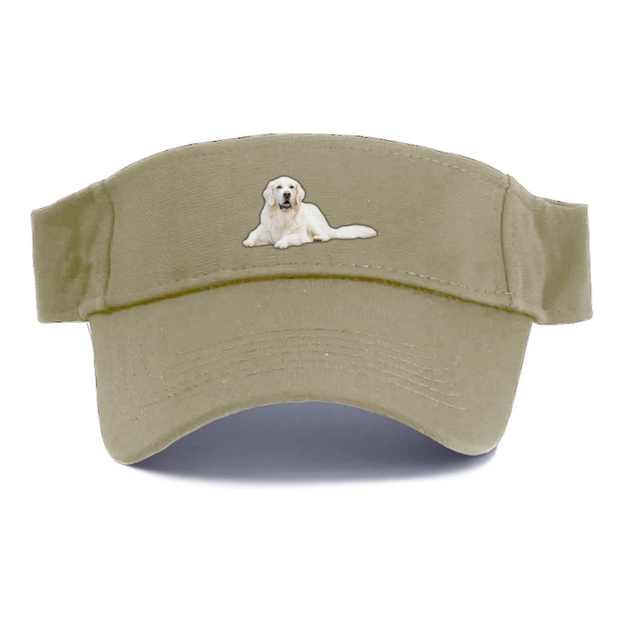 White English Cream Golden Retrievers Visor – Warm Sand