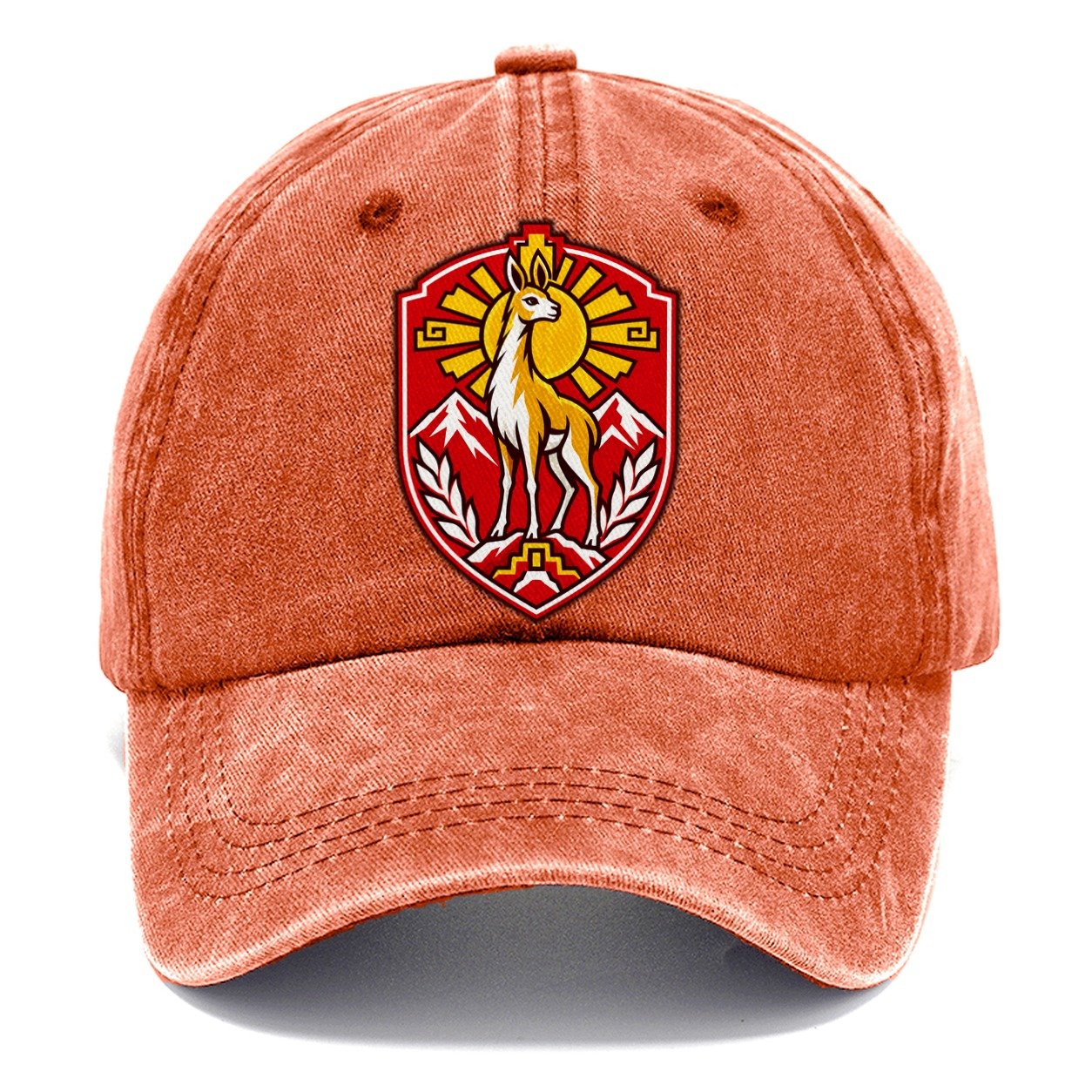 Peru Minimal Emblem Country Logos Classic Cap – Terracotta Clay