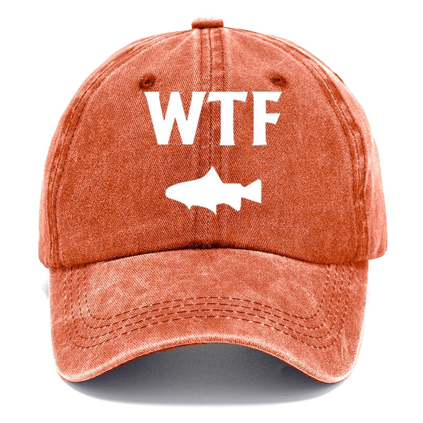 Wtf Wheres The Fish Classic Cap – Terracotta Clay