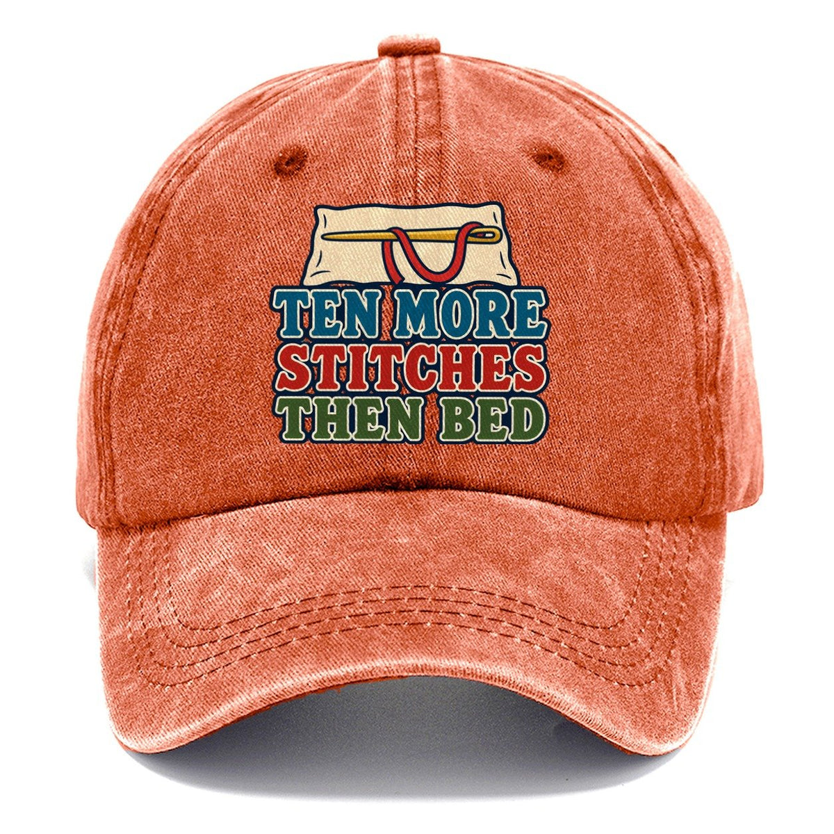 Ten More Stitches And Needlework Classic Cap – Terracotta Clay