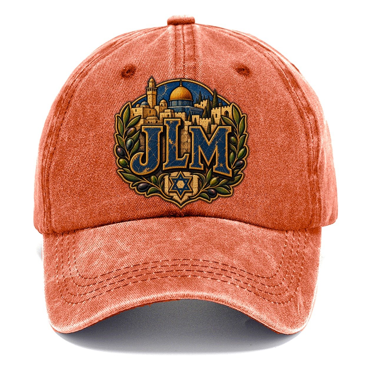 Jlm Monogram Jerusalem Classic Cap – Terracotta Clay