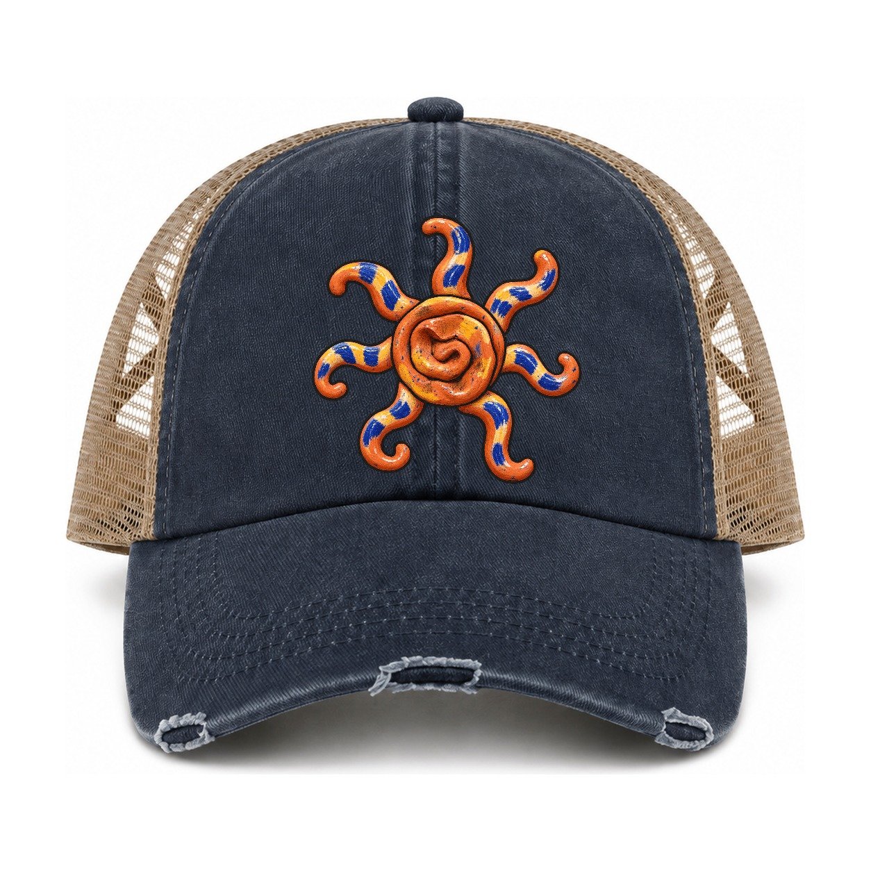 Navy-Khaki — front view