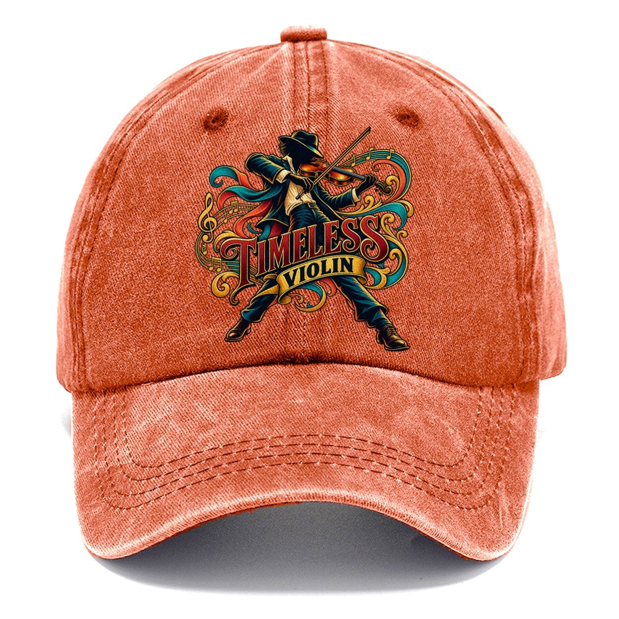 Timeless Violin Music Instruments Classic Cap – Terracotta Clay