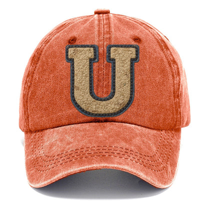 Varsity Chenille U Monogram Classic Cap – Terracotta Clay