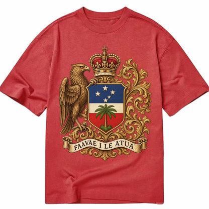 South Africa Springbok Emblem Springbok With Protea Green Go Classic T-shirt – Red