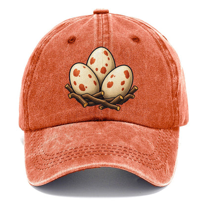 Nest Of Three Eggs Birdwatching Classic Cap – Terracotta Clay
