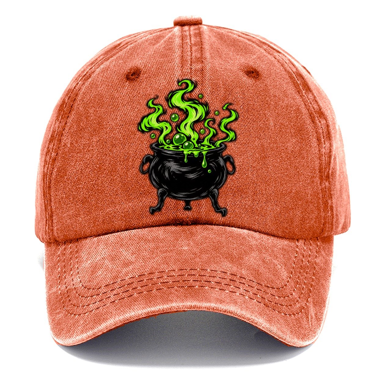 Bubbling Cauldron Witch Magic Classic Cap – Terracotta Clay
