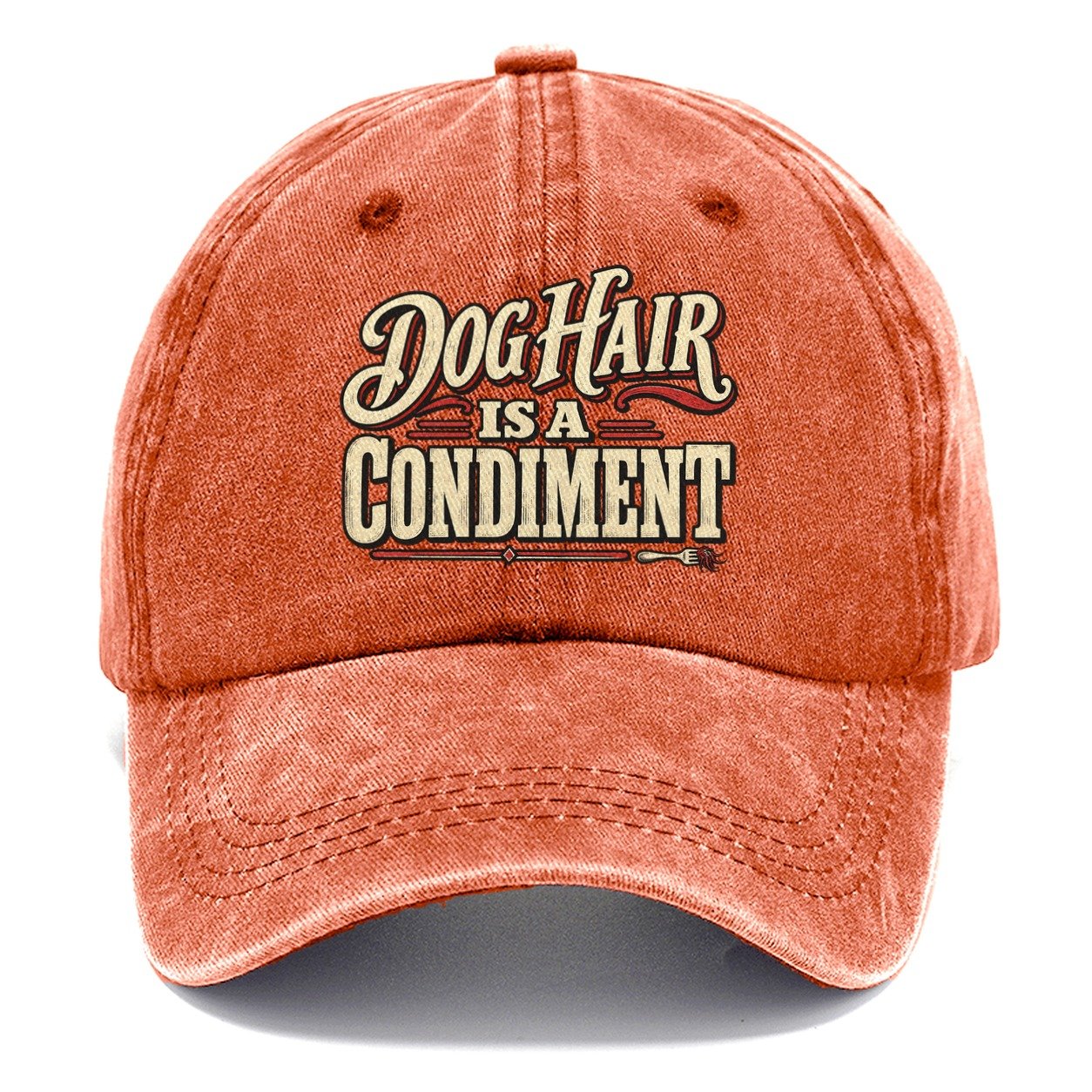 Dog Hair Is A Condiment American Wit Classic Cap – Terracotta Clay