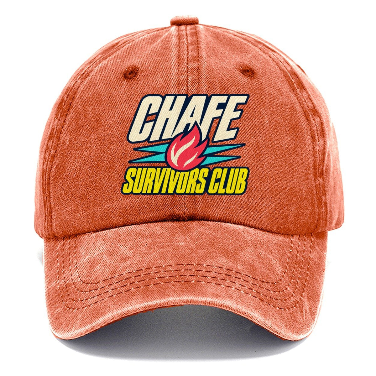 Chafe Survivors Club 90S Running Clubs Classic Cap – Terracotta Clay