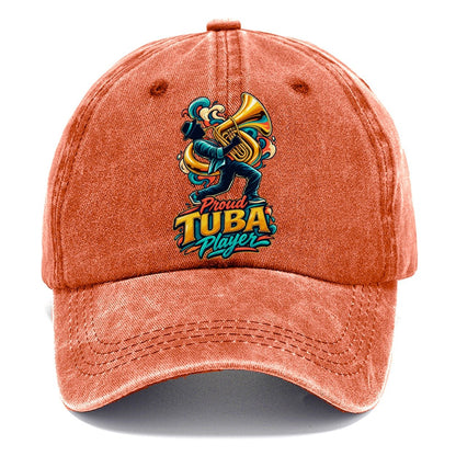 Proud Tuba Player Music Instruments Classic Cap – Terracotta Clay