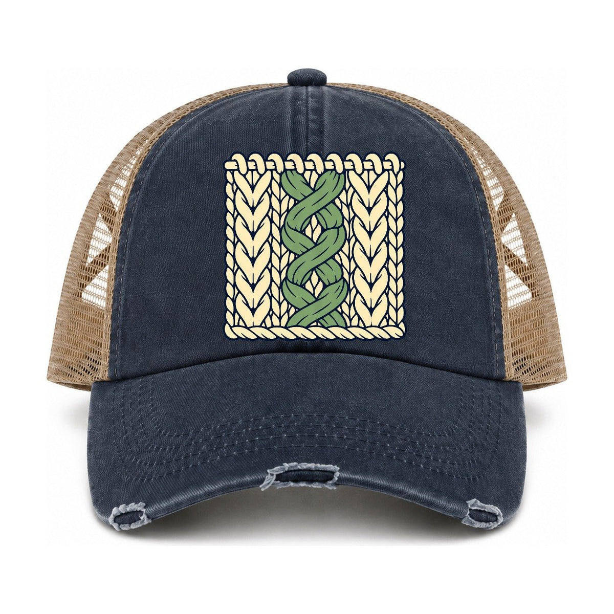 Navy-Khaki — front view