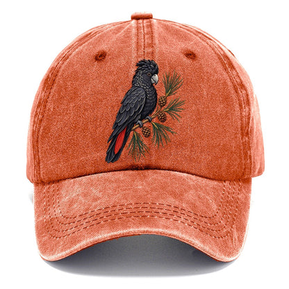 Glossy Black Cockatoo And She Oak Cones Australia Cultural Icons Classic Cap – Terracotta Clay