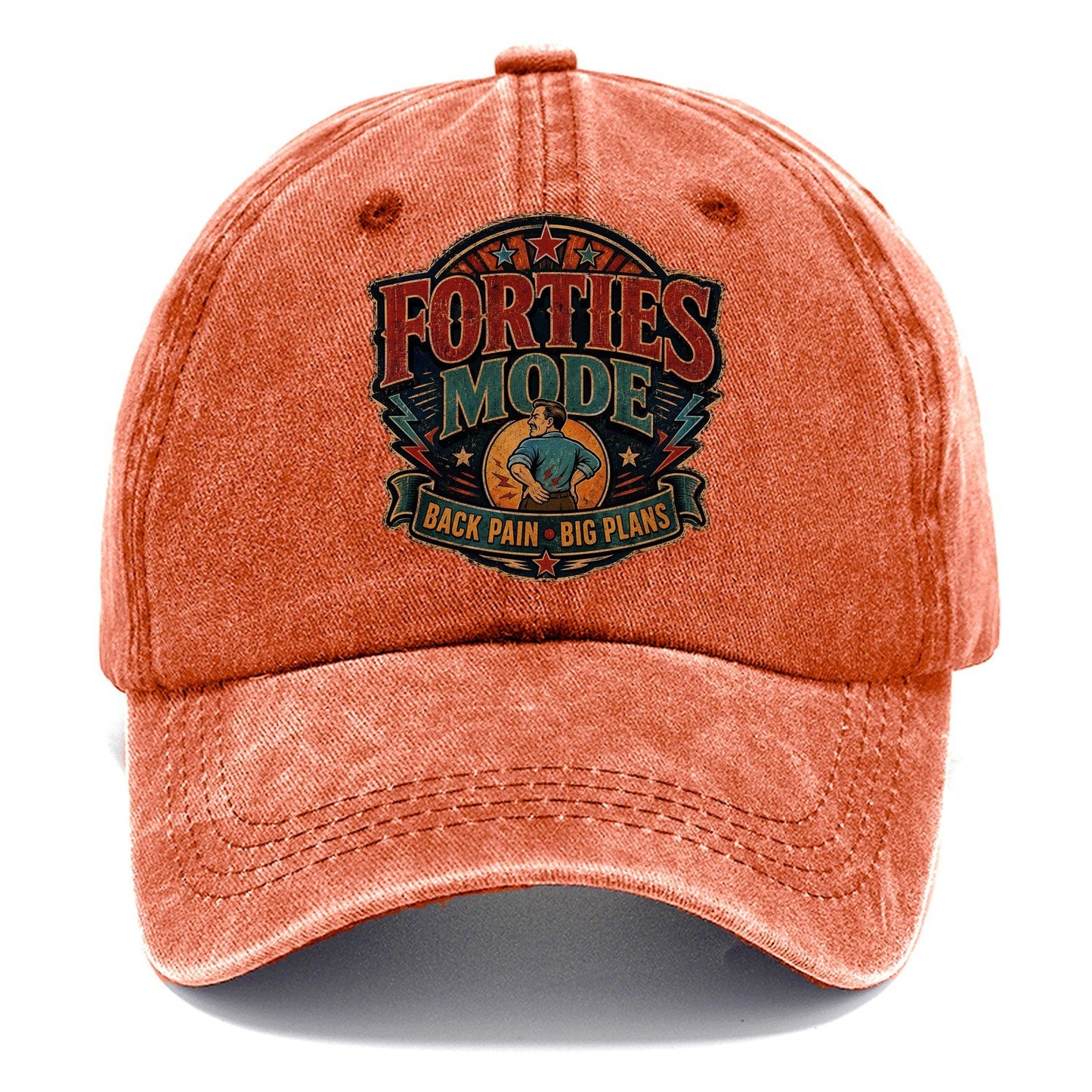 Forties Mode Back Pain Big Plans Classic Cap – Terracotta Clay