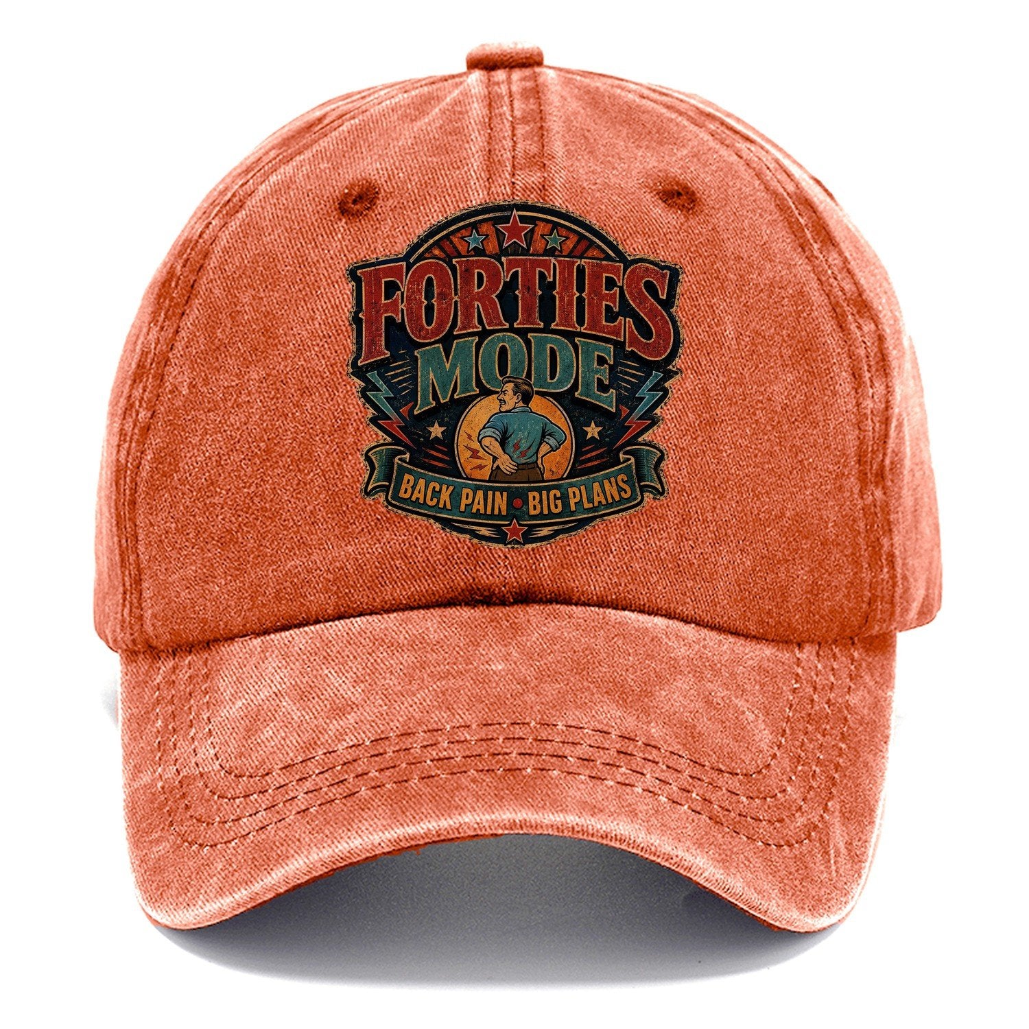 Forties Mode Back Pain Big Plans Classic Cap – Terracotta Clay
