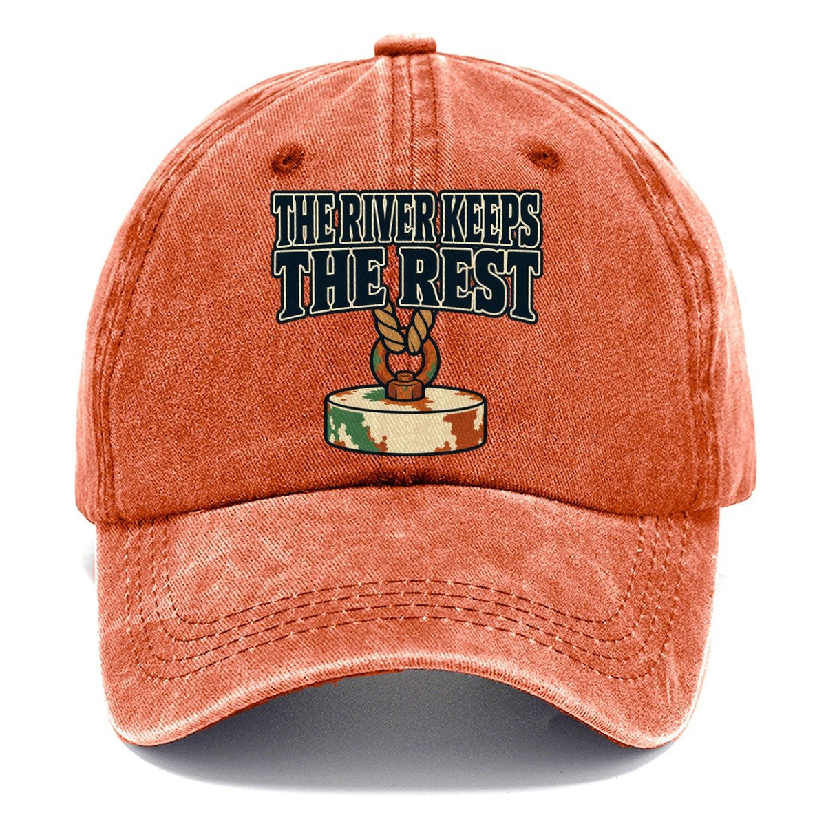 The River Keeps The Rest Treasure Hunting Classic Cap – Terracotta Clay