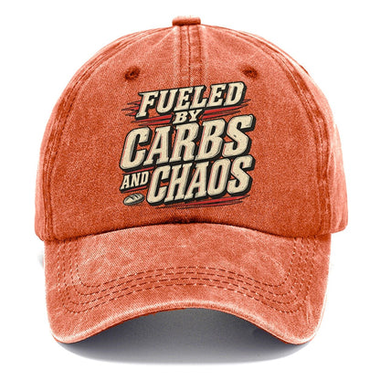 Fueled By Carbs And Chaos American Wit Classic Cap – Terracotta Clay