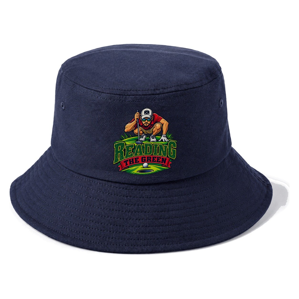 Reading The Green Golf Life Bucket Hat – Twilight Navy