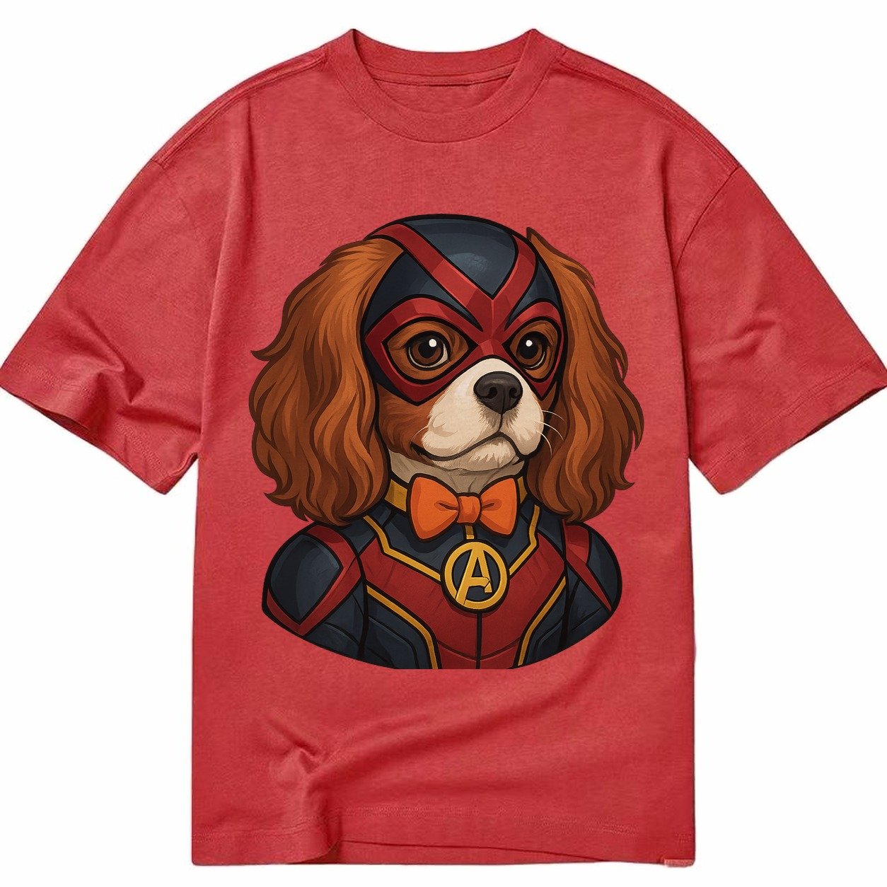 Cavalier King Charles Friendly Hero Sitting Sweet On Four Pa Classic T-shirt – Red