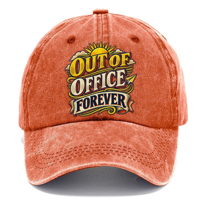 Out Of Office Forever Retired Living Classic Cap – Terracotta Clay