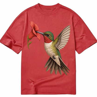 Hummingbird Harmony Classic T-shirt – Red