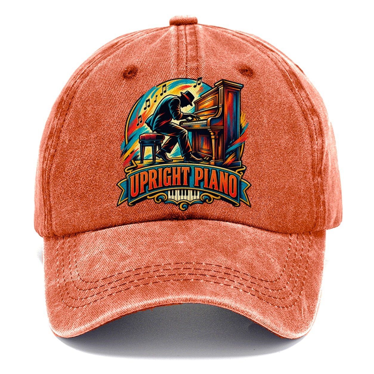 Upright Piano Crest Music Instruments Classic Cap – Terracotta Clay