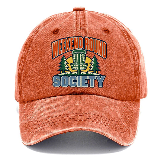 Weekend Round Society Disc Golf Classic Cap – Terracotta Clay