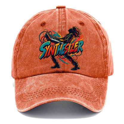 Synthesizer Wordmark Music Instruments Classic Cap – Terracotta Clay