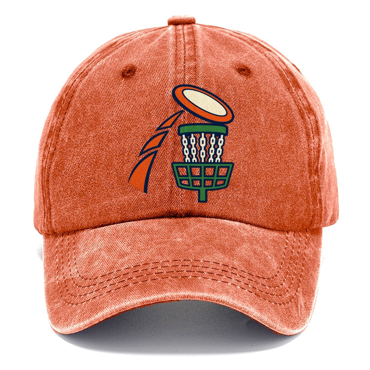 Disc Landing Arc Disc Golf Classic Cap – Terracotta Clay