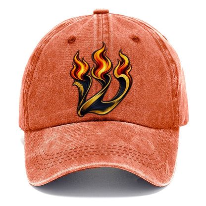 Shin Letter Flame Judaism Heritage Classic Cap – Terracotta Clay