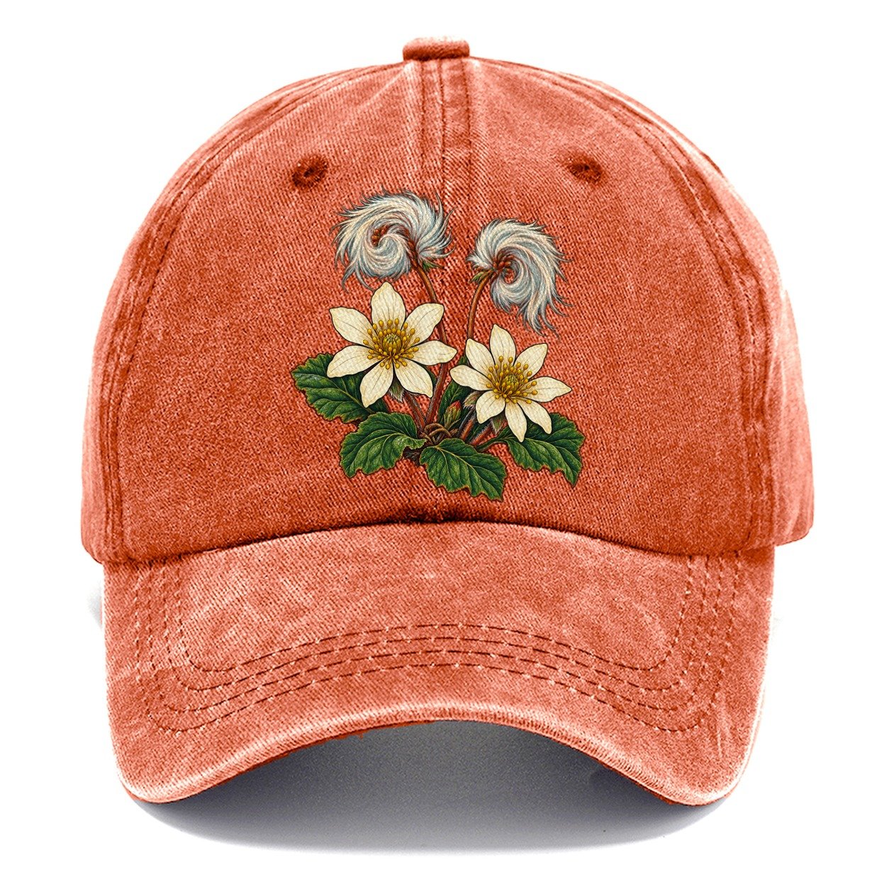 Northwest Territories Mountain Avens Canada Cultural Icons Classic Cap – Terracotta Clay
