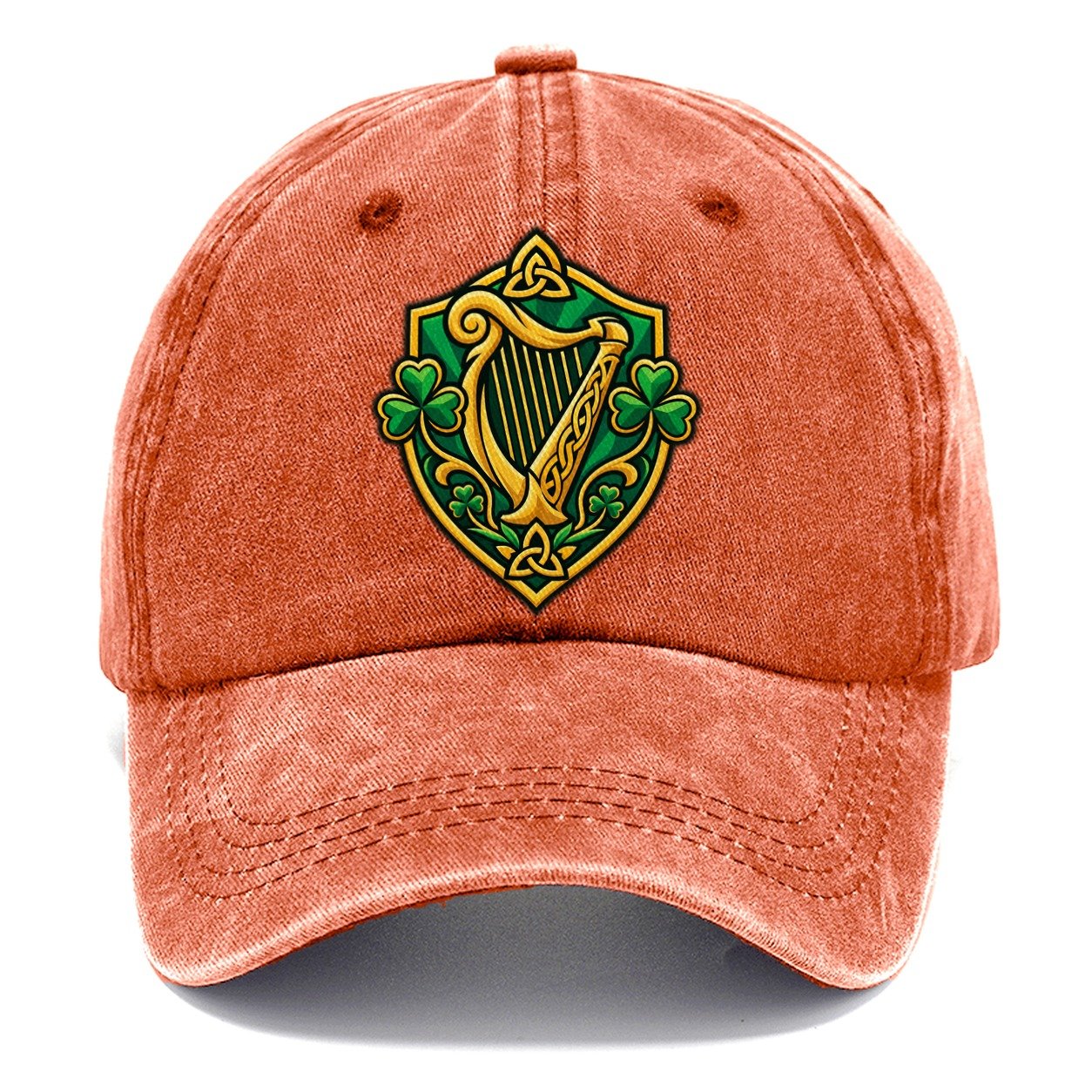 Ireland Minimal Emblem Country Logos Classic Cap – Terracotta Clay