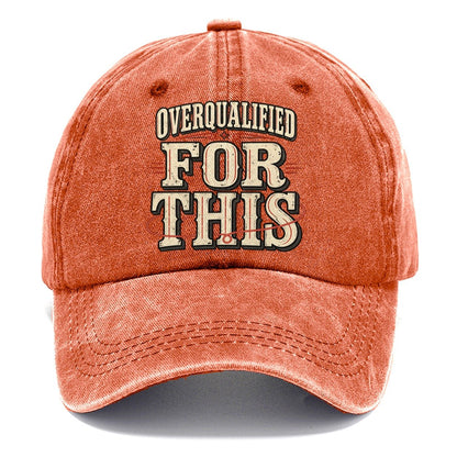 Overqualified For This American Wit Classic Cap – Terracotta Clay
