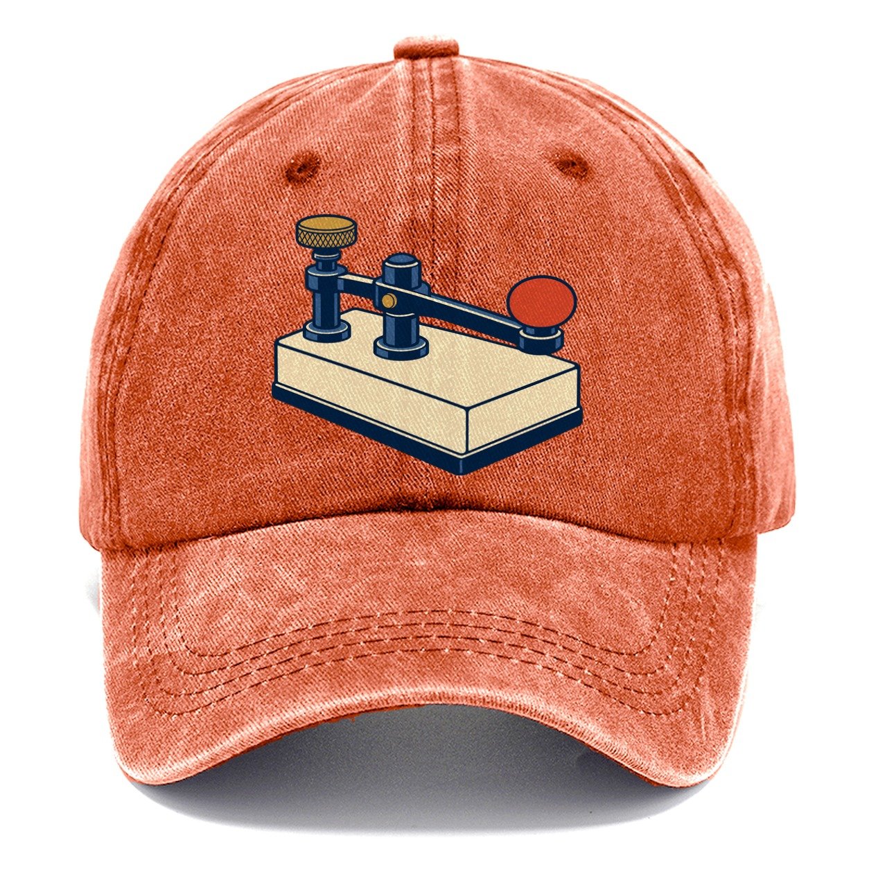 Straight Key Elevation Amateur Radio Classic Cap – Terracotta Clay