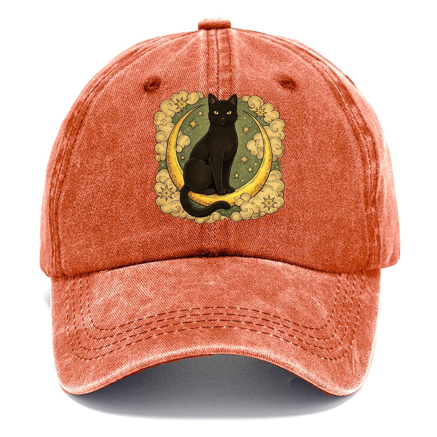 Crescent Black Cat Classic Cap – Terracotta Clay
