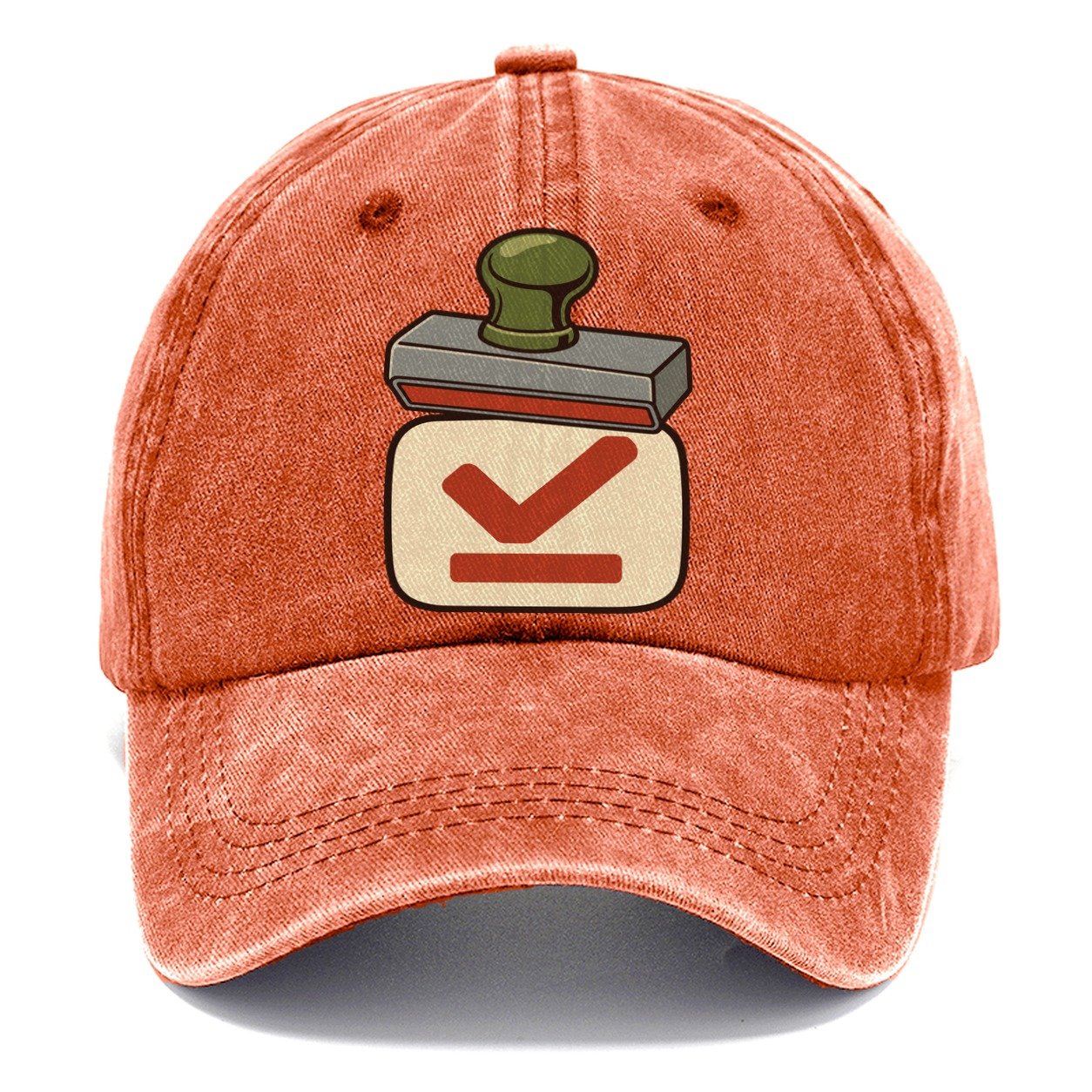 Stamp And Impression Geocaching Classic Cap – Terracotta Clay