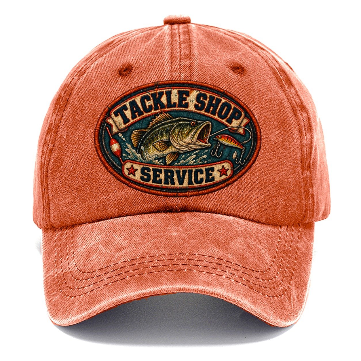 Tackle Shop Service Patch Fishing Club Classic Cap – Terracotta Clay