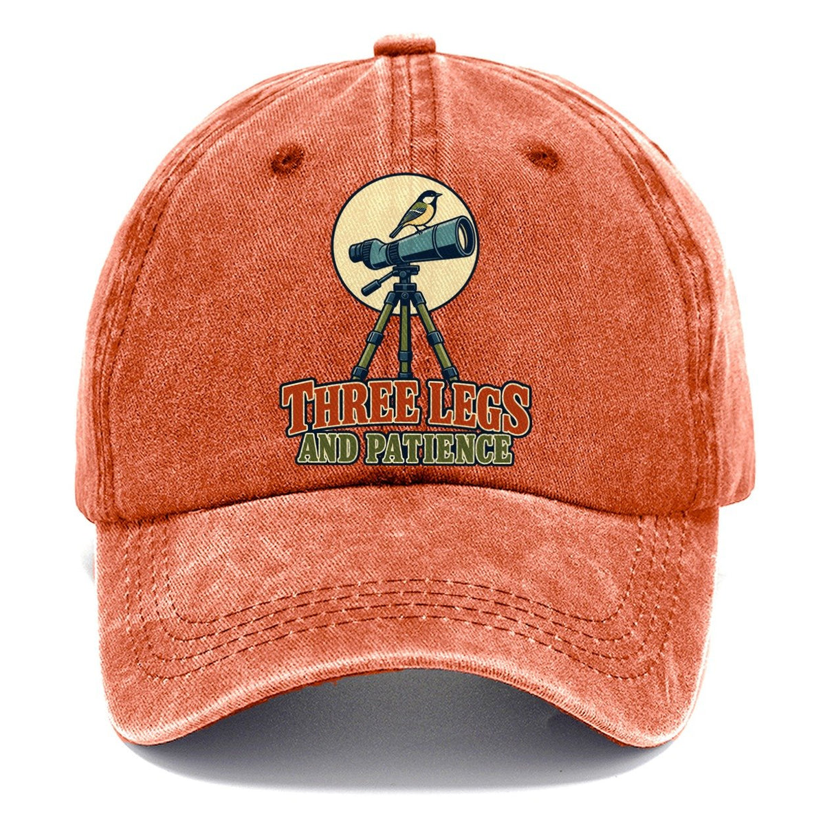 Three Legs And Patience Birdwatching Classic Cap – Terracotta Clay