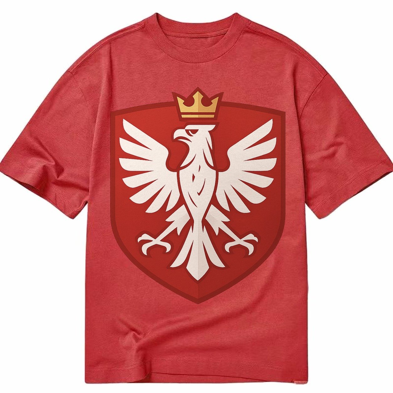 Poland White Eagle Classic T-shirt – Red