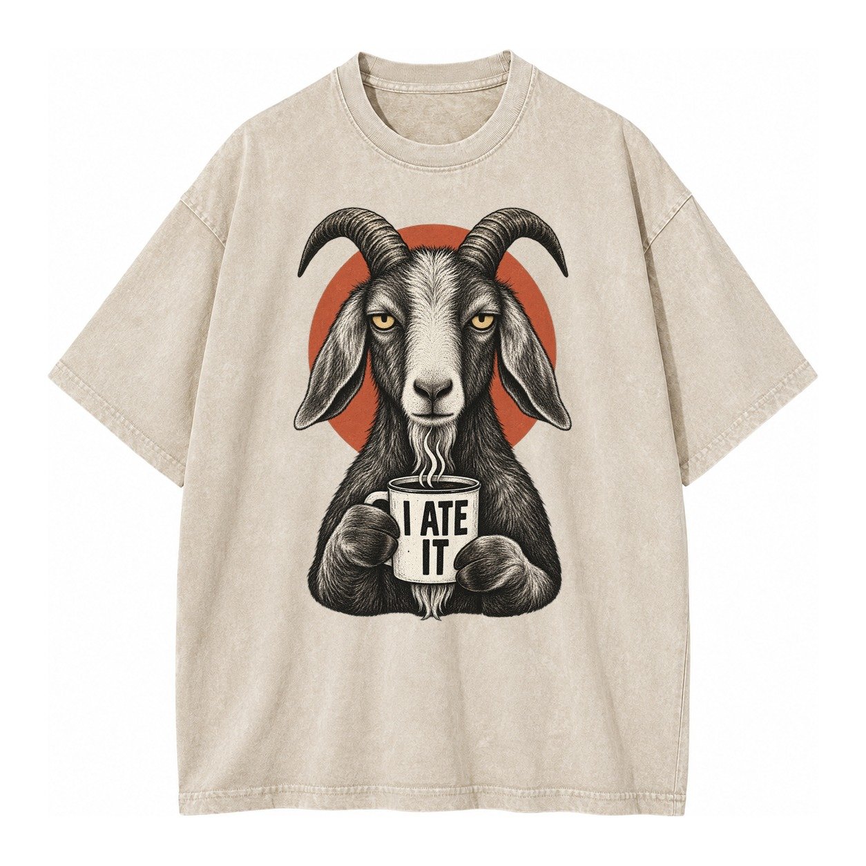 Goat Mug Truths Vintage T-shirt – Off White