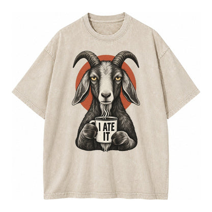Goat Mug Truths Vintage T-shirt – Off White