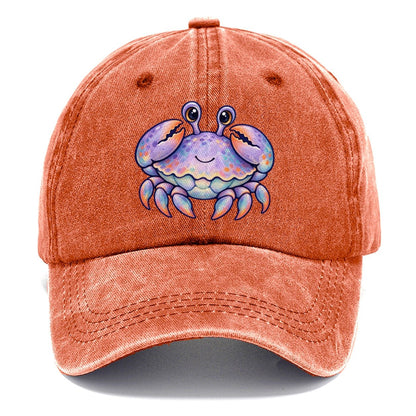 Crab Tucked Claw Hug Sea Sprite Classic Cap – Terracotta Clay