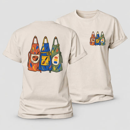 Class Apron Row Clay Color Makers Women's Cotton T-Shirt – Sand