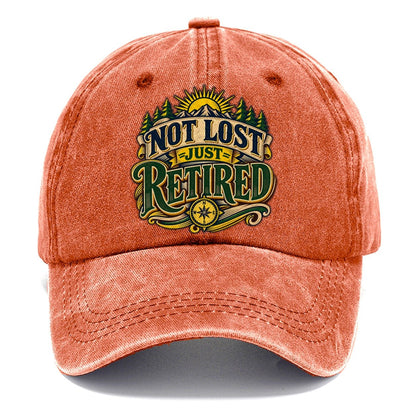 Not Lost Just Retired Retired Living Classic Cap – Terracotta Clay