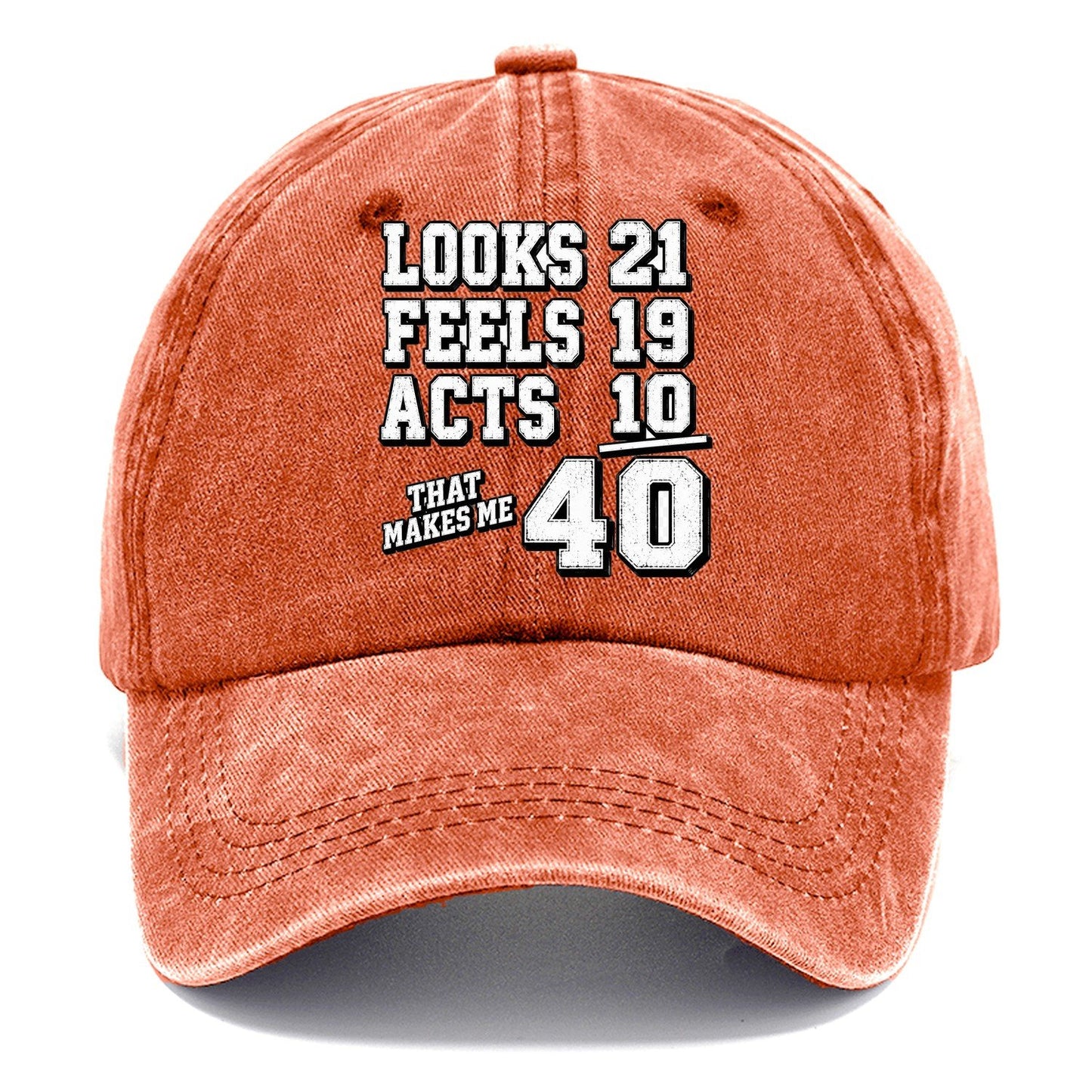 Looks Feels Acts 40 Classic Cap – Terracotta Clay