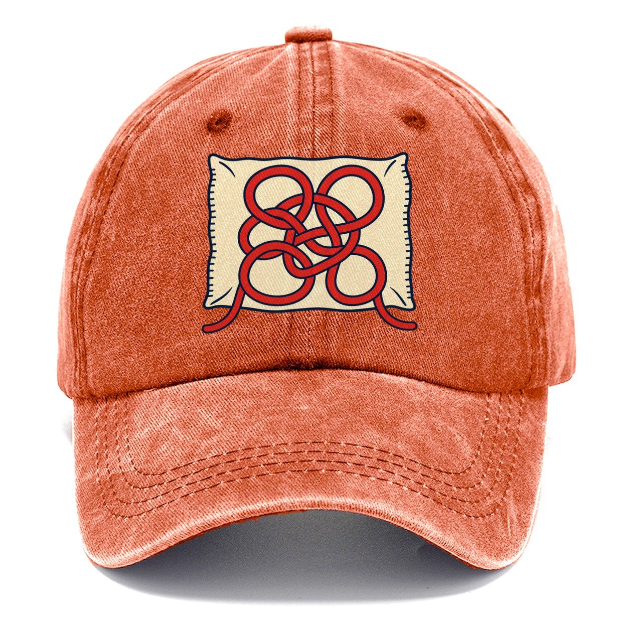 The Tangle And Needlework Classic Cap – Terracotta Clay