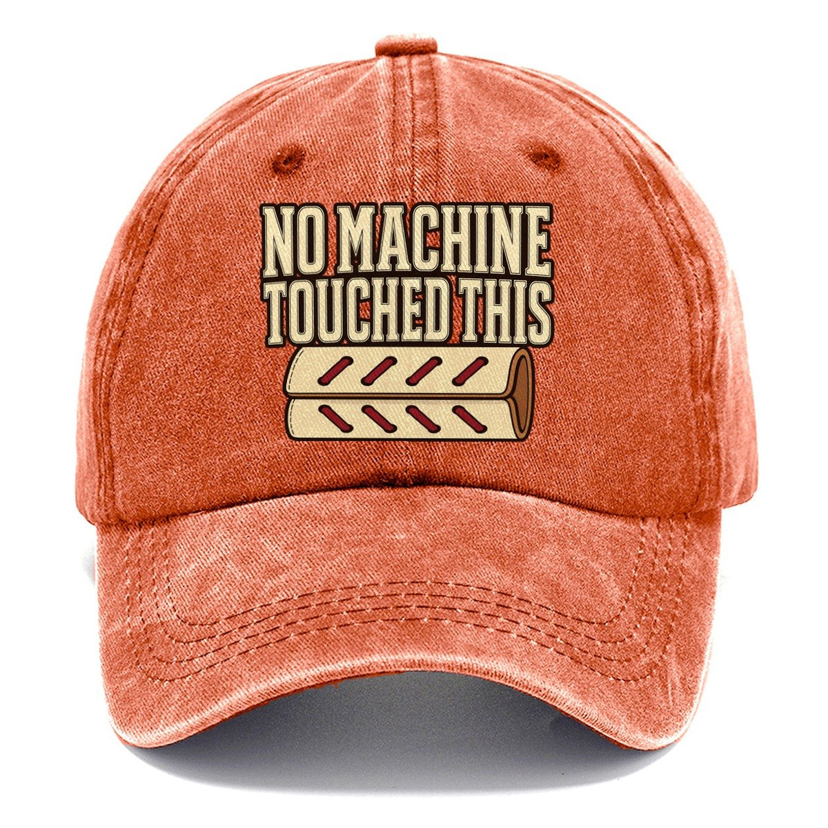 No Machine Touched This Leathercraft Classic Cap – Terracotta Clay
