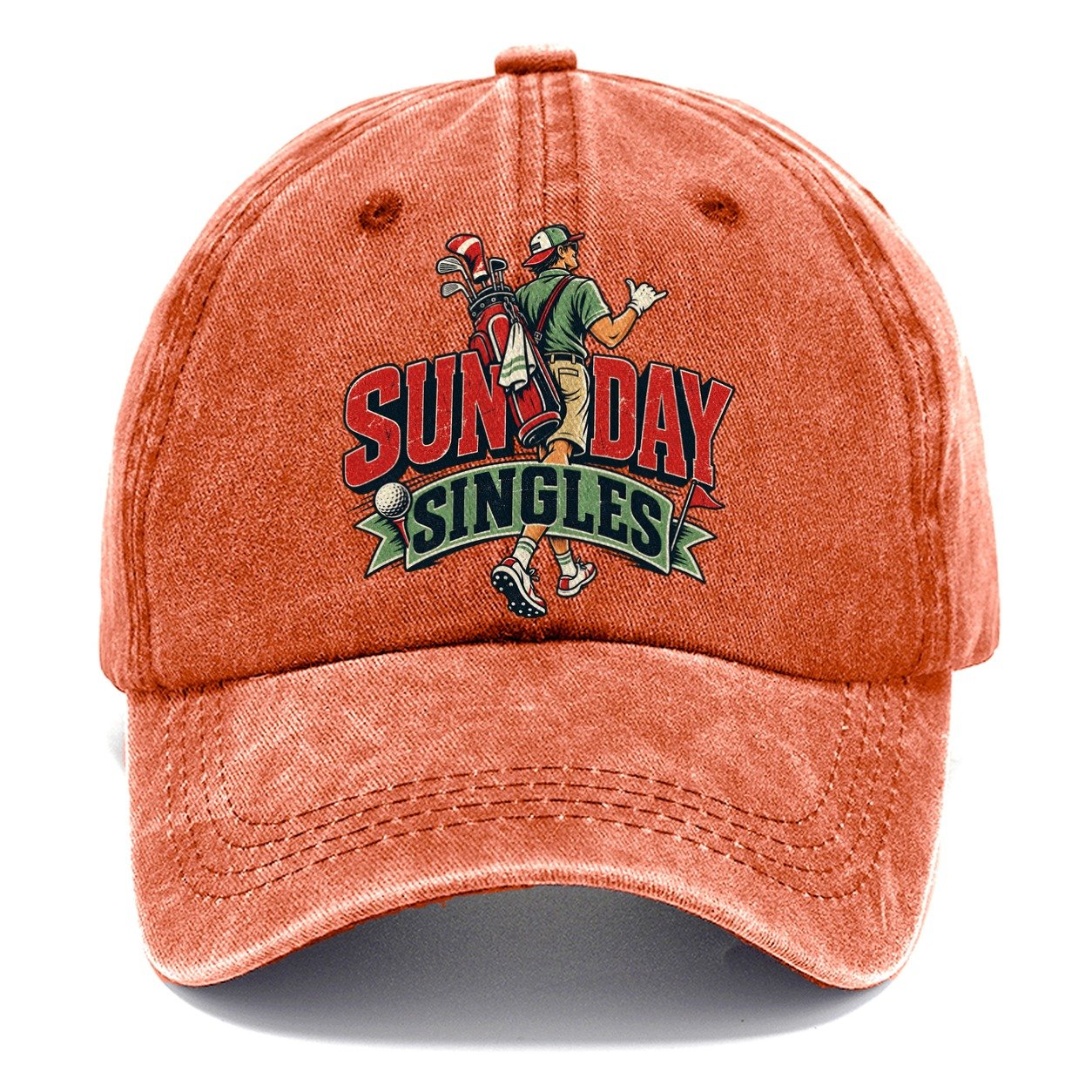 Sunday Singles Golf Life Classic Cap – Terracotta Clay