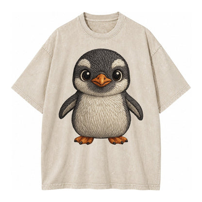 Baby Gentoo Penguin Vintage T-shirt – Off White
